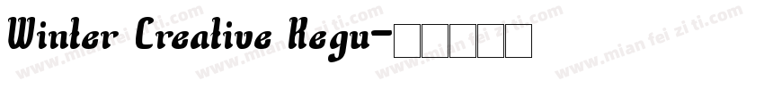 Winter Creative Regu字体转换